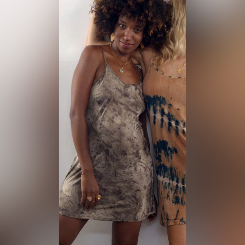 Isabelle Moon Halter Dress in Cinnamon Smoke